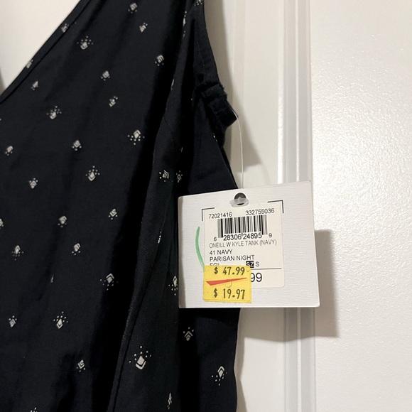 O’Neill Navy Blue V-neck tank Brand New with Tags - Picture 3 of 3